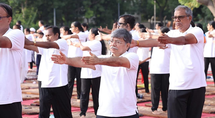 Deendayal Port Authority observes Yoga Day